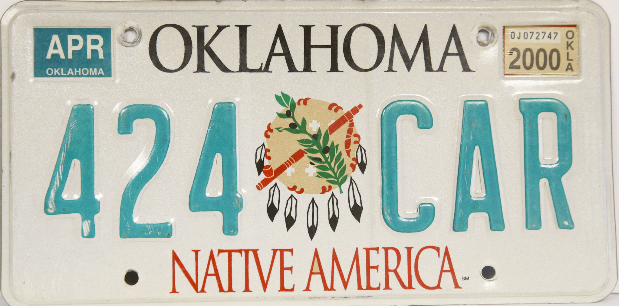 Oklahoma license plates